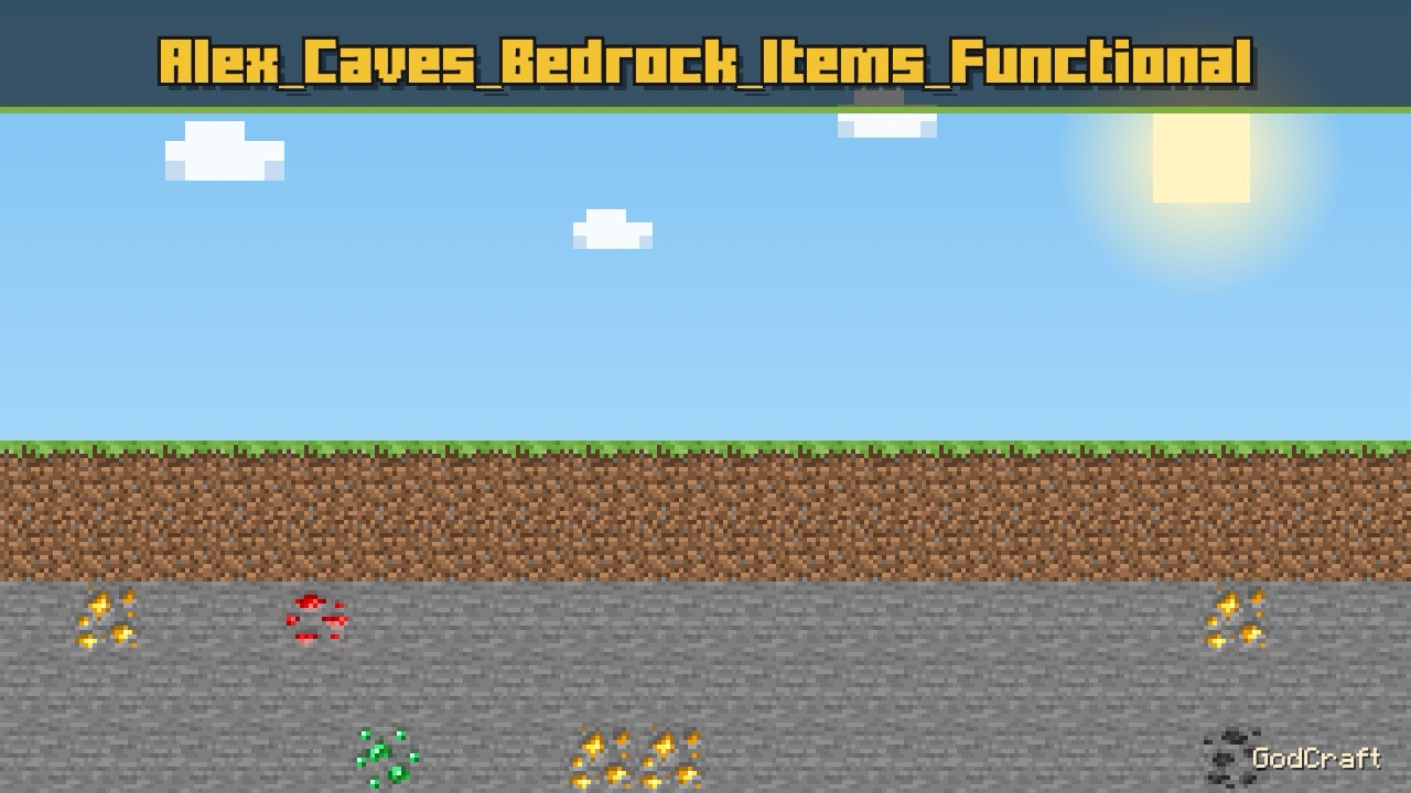 Alex_Caves_Bedrock_Items_Functional