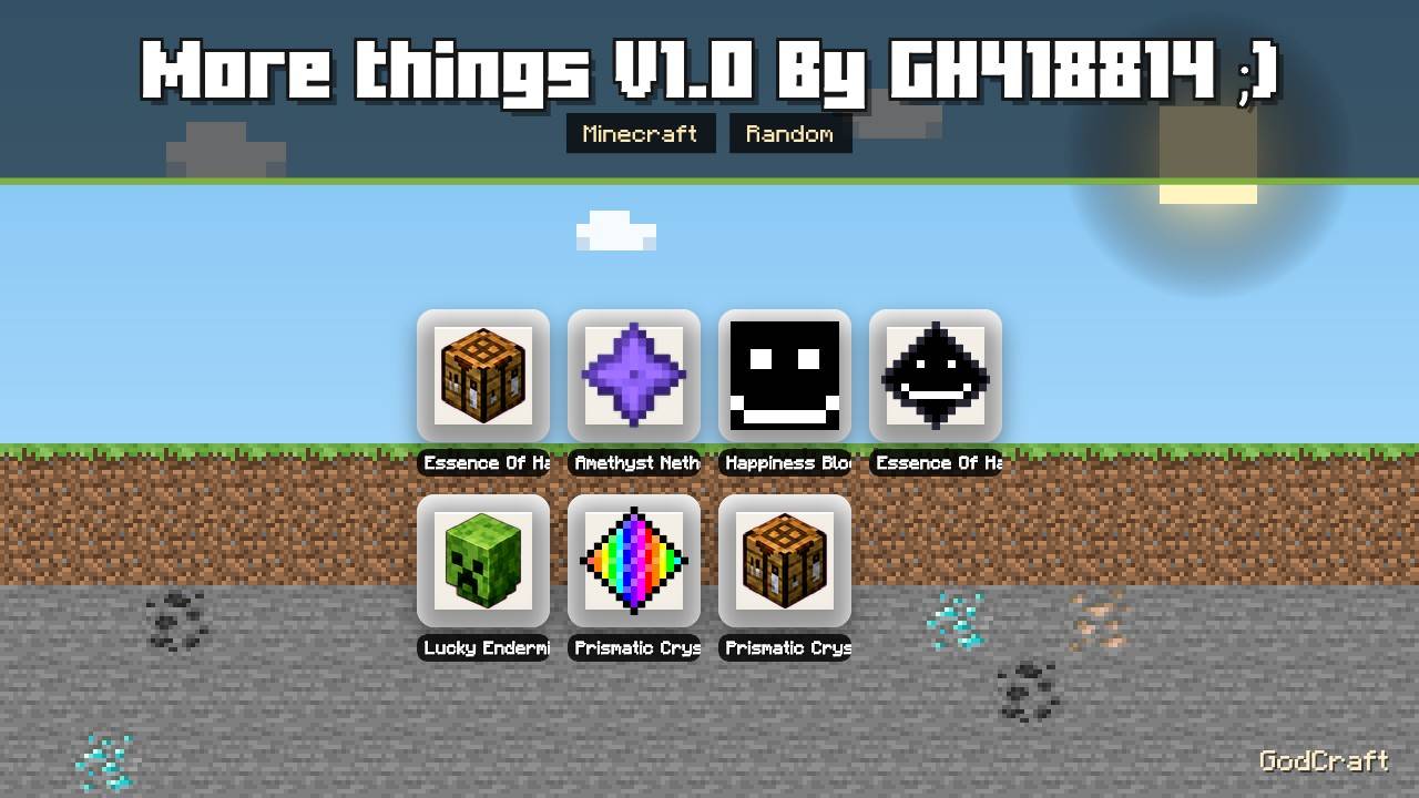 §6More things V1.0 §aBy §b§o§nG§3H§b4§31§b8§38§b1§34 §c;)