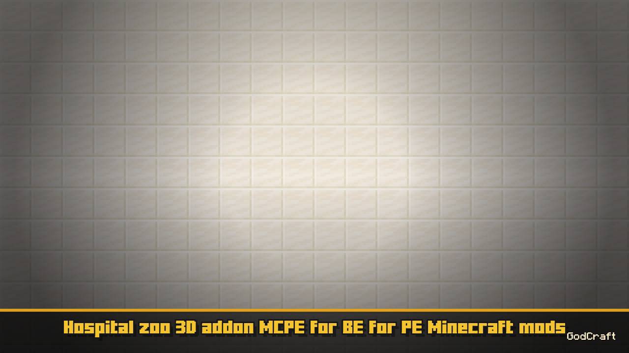 Hospital zoo 3D addon MCPE for BE for PE Minecraft mods
