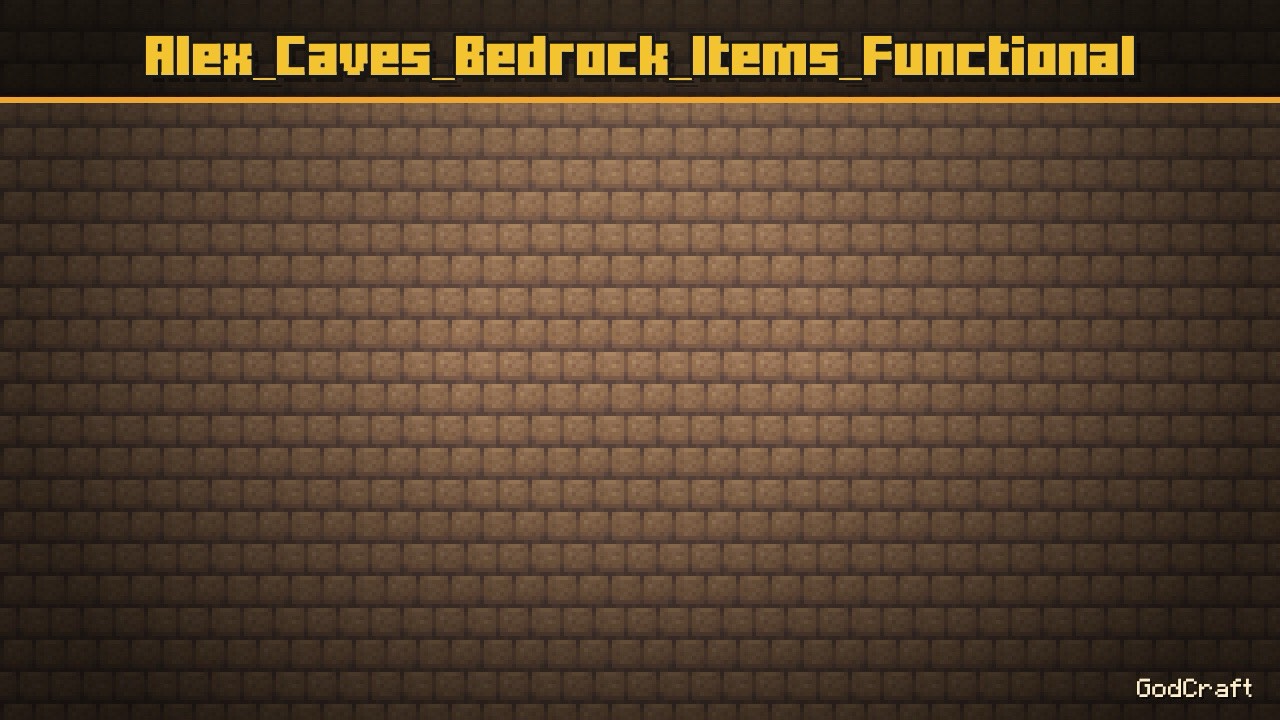 Alex_Caves_Bedrock_Items_Functional