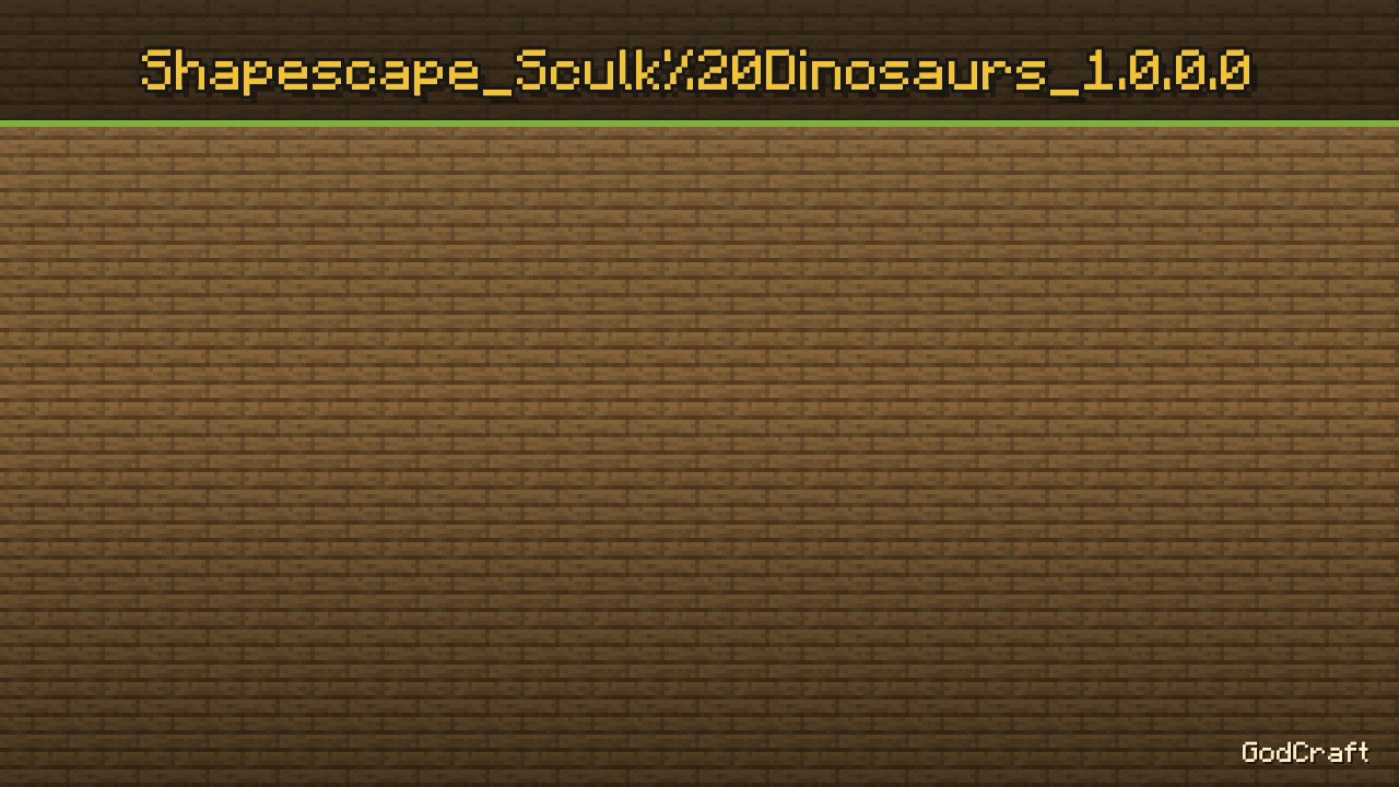 Shapescape_Sculk Dinosaurs_1.0.0.0